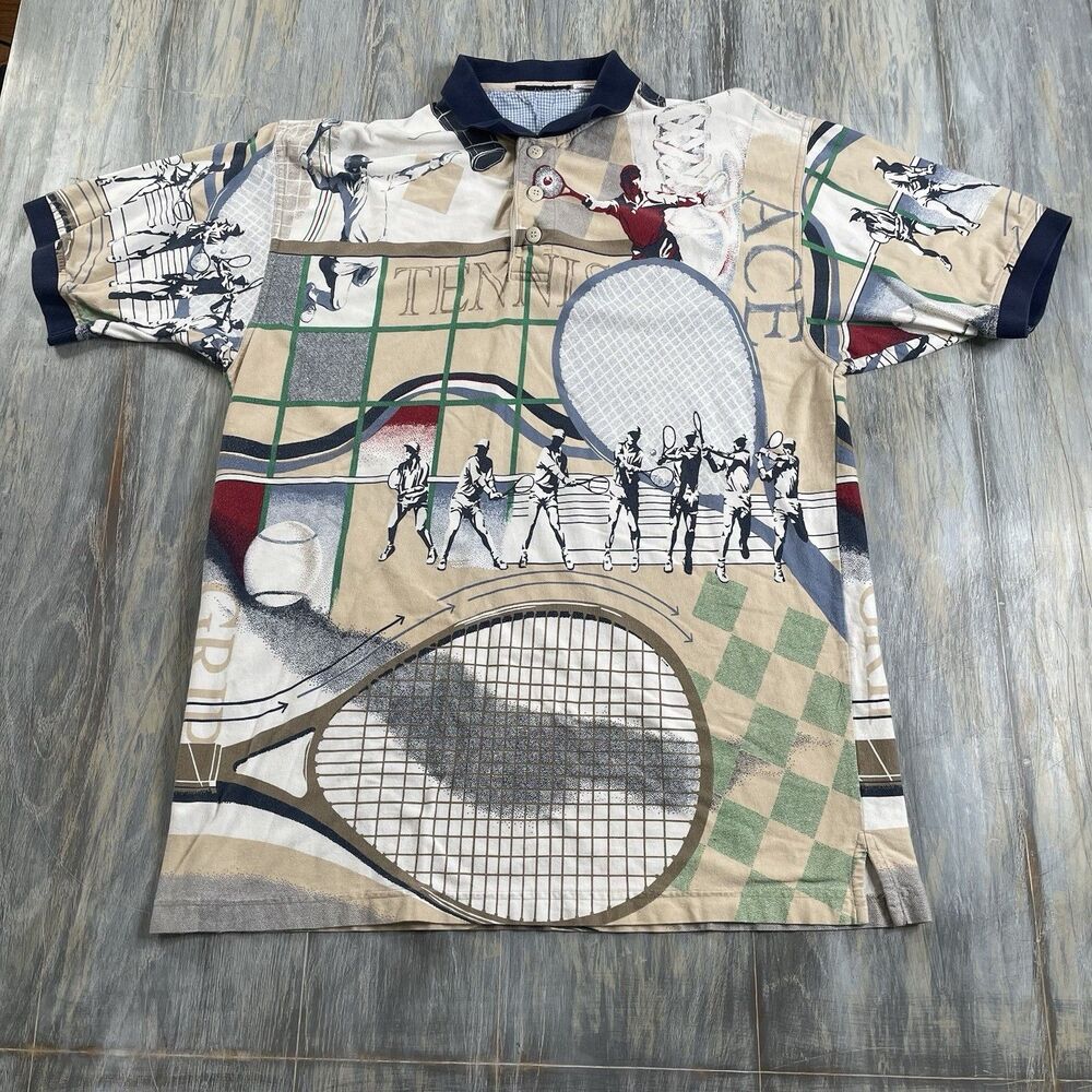 Vintage Tennis Polo Shirt